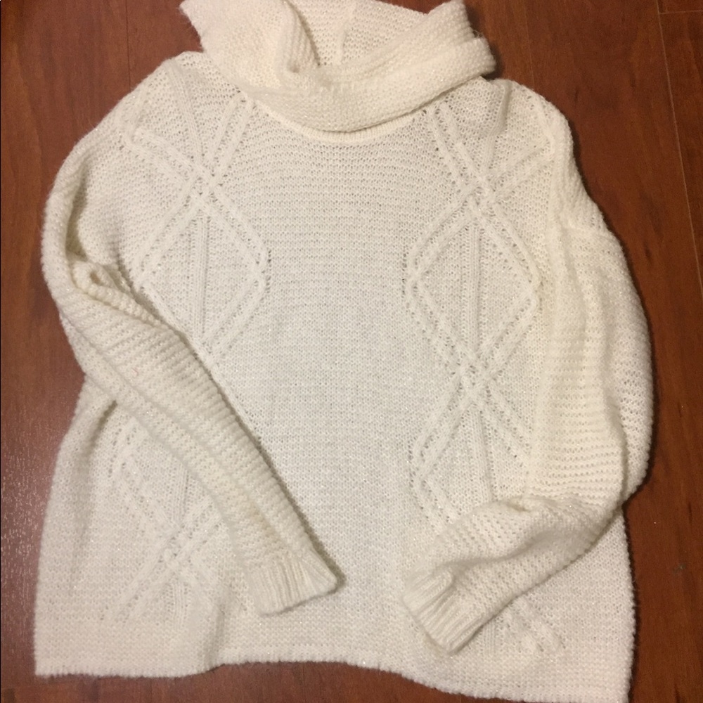 Long knitted sweater